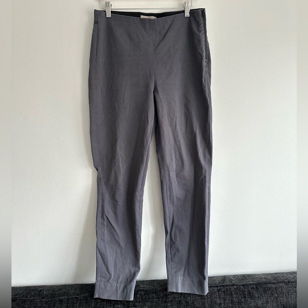 Everlane The Work Pants Gray Cotton Trousers 94% Cotton Size 10